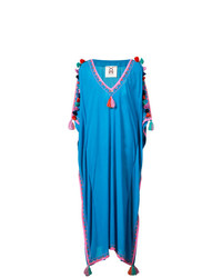 Синее пляжное платье от Figue