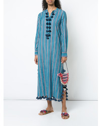 Синее пляжное платье от Figue