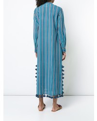 Синее пляжное платье от Figue