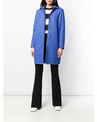 Женское синее стеганое пальто от Ermanno Scervino