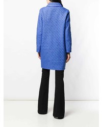 Женское синее стеганое пальто от Ermanno Scervino
