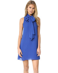 Синее шелковое платье от Alice + Olivia