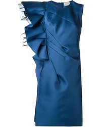 Синее шелковое платье от Lanvin