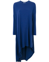 Синее шерстяное платье от Carven