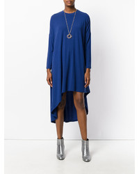 Синее шерстяное платье от Carven