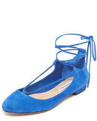 Синие балетки от Diane von Furstenberg