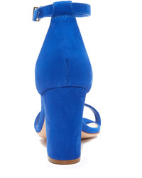 Женские синие босоножки из нубука от Schutz