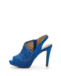 Синие босоножки на каблуке от Mariamare