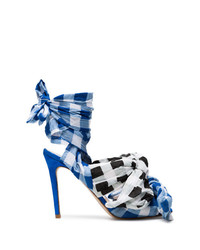 Синие босоножки на каблуке от Natasha Zinko