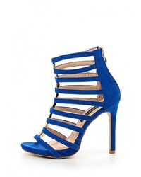 Синие босоножки на каблуке от Sergio Todzi