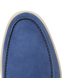 Синие ботинки дезерты от Loro Piana