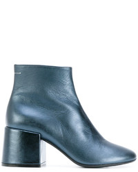 Женские синие ботинки от MM6 MAISON MARGIELA