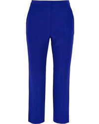 Женские синие брюки-галифе от Alexander McQueen