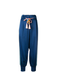 Женские синие брюки-галифе от Peter Pilotto