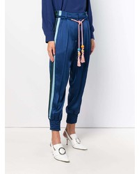 Женские синие брюки-галифе от Peter Pilotto