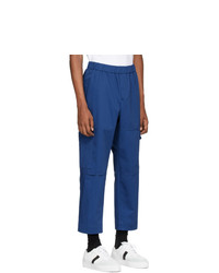 Синие брюки карго от Kenzo