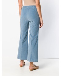 Синие брюки-клеш от Alberto Biani