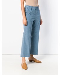 Синие брюки-клеш от Alberto Biani