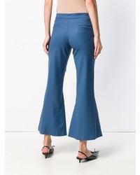 Синие брюки-клеш от Marco De Vincenzo