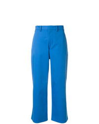 Синие брюки-клеш от N°21