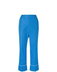 Синие брюки-клеш от N°21