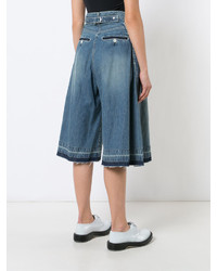 Синие брюки-кюлоты от Sacai