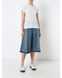 Синие брюки-кюлоты от Sacai