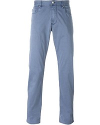 Синие брюки чинос от Armani Jeans