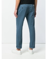 Синие брюки чинос от Prada