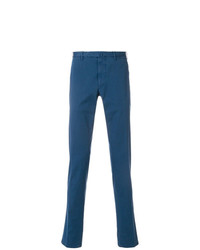 Синие брюки чинос от Dell'oglio