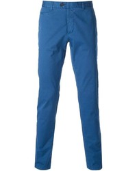 Синие брюки чинос от Fay