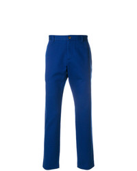Синие брюки чинос от Gucci
