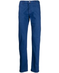 Синие брюки чинос от Kiton