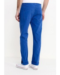 Синие брюки чинос от Kruebeck