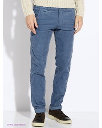 Синие брюки чинос от Oodji