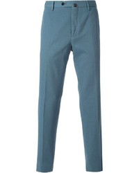Синие брюки чинос от Pt01