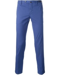Синие брюки чинос от Pt01