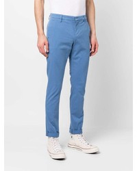 Синие брюки чинос от Dondup