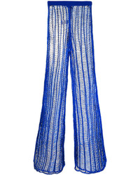 Женские синие брюки от Balmain