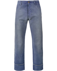 Мужские синие брюки от Gucci