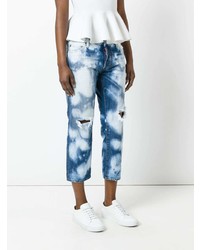 Женские синие вареные джинсы от Dsquared2