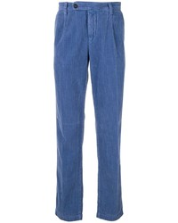 Синие вельветовые брюки чинос от Massimo Alba