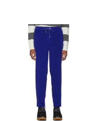 Синие вельветовые брюки чинос от Moncler