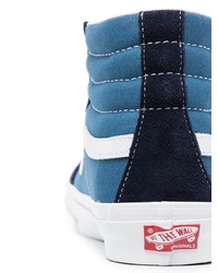 Мужские синие высокие кеды из плотной ткани от Vans