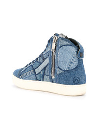 Мужские синие высокие кеды от Roar