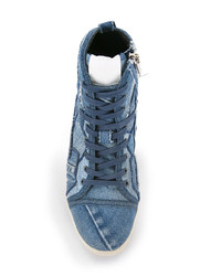 Мужские синие высокие кеды от Roar