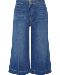 Синие джинсовые брюки-кюлоты от Frame