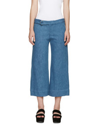 Синие джинсовые брюки-кюлоты от Nomia