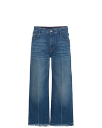 Синие джинсовые брюки-кюлоты от Stella McCartney