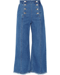 Синие джинсовые брюки-кюлоты от SteveJ & YoniP